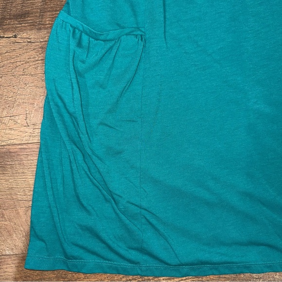 Eastern Mountain Sports Fully Lined Turquoise Sleeveless Dress with Pockets - Picture 5 of 11